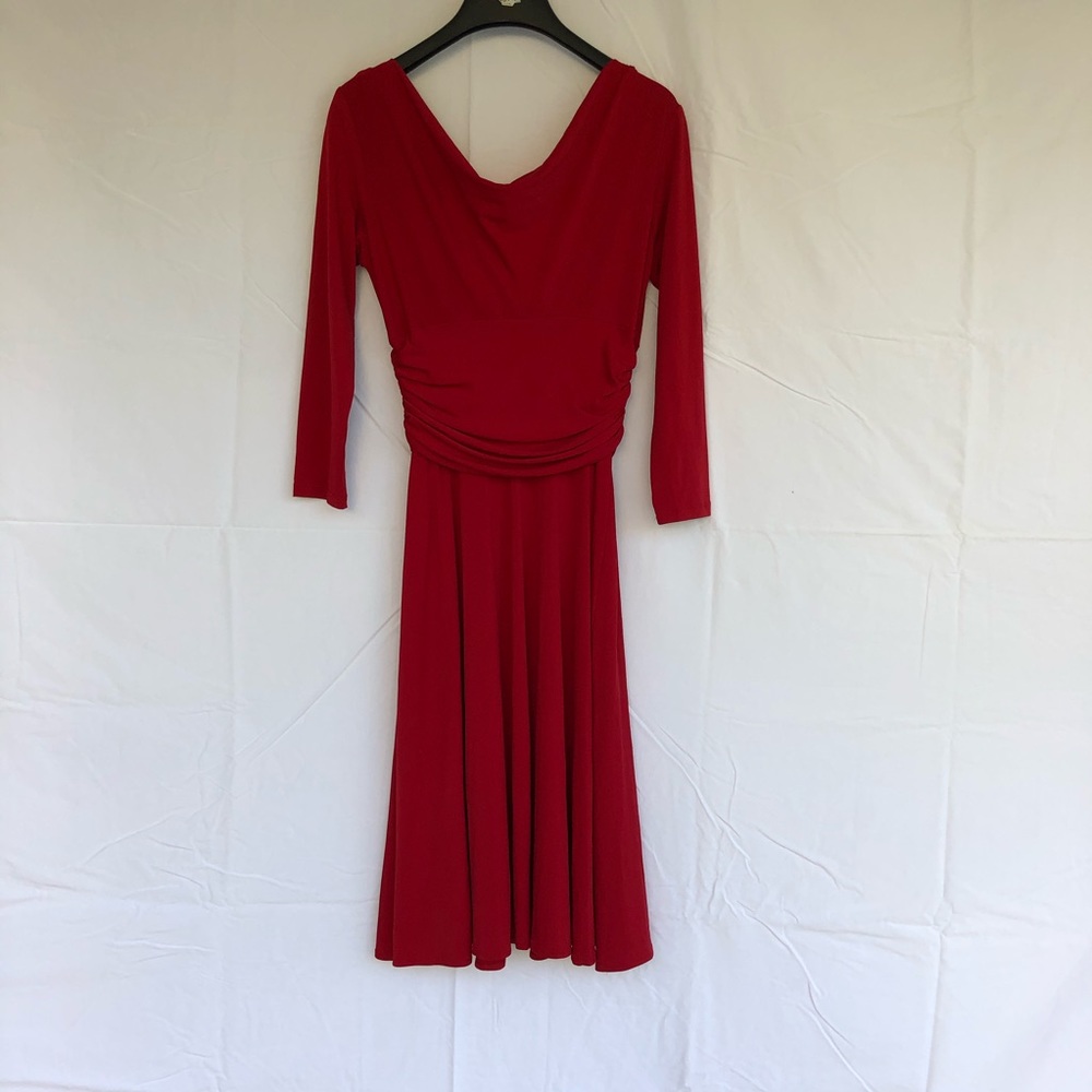 Red flowy evening/holiday dress